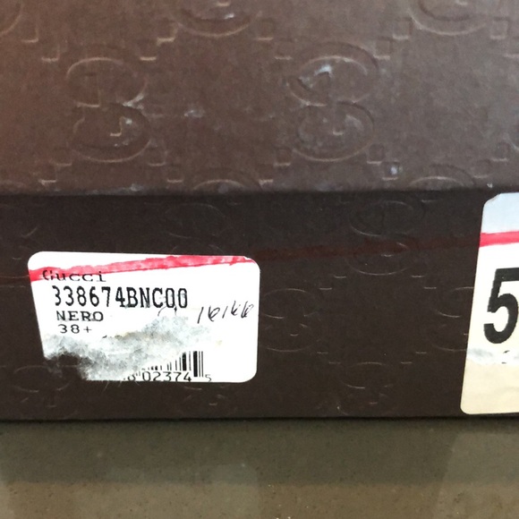 Gucci Black Vernice Wedge Sandals - Picture 7 of 8